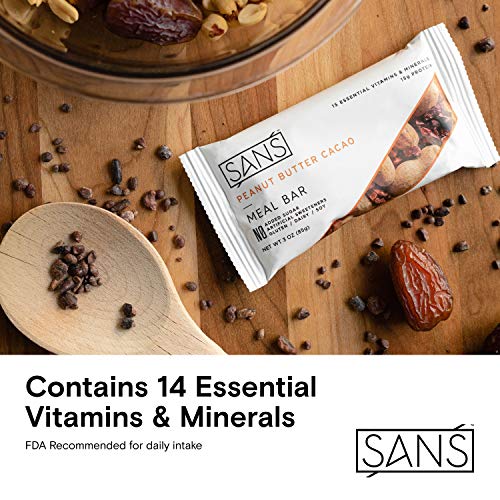 Sans Meal Replacement Protein Bar | All-Natural Nutrition Bar Wi