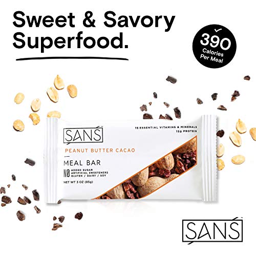 Sans Meal Replacement Protein Bar | All-Natural Nutrition Bar Wi