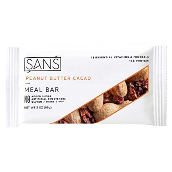 Sans Meal Replacement Protein Bar | All-Natural Nutrition Bar Wi