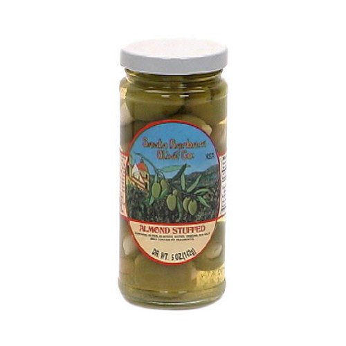 Santa Barbara Olive Co. Almond Stuffed Green Olives, 5 Ounce Pa