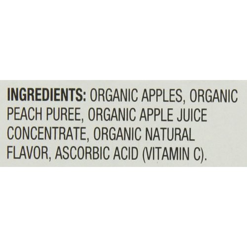Santa Cruz Organic Apple Peach Sauce, 4-Ounce Cups, 6 Count Pac