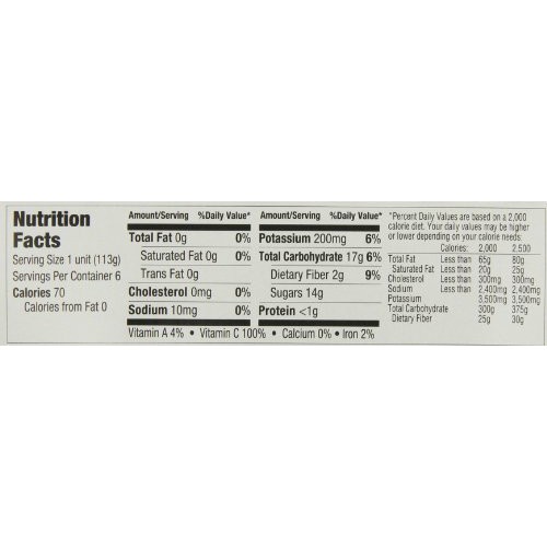 Santa Cruz Organic Apple Peach Sauce, 4-Ounce Cups, 6 Count Pac