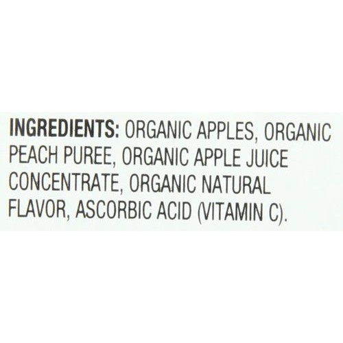 Santa Cruz Organic Apple Peach Sauce, 4-Ounce Cups, 6 Count Pac