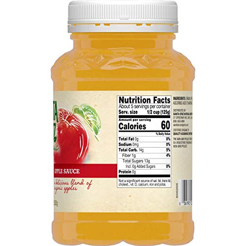Santa Cruz Organic Apple Sauce, 23 Ounces Pack Of 12