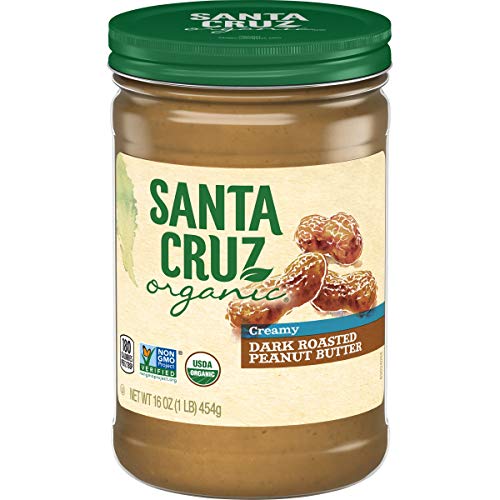 Santa Cruz Organic Peanut Butter, Dark Roasted, Creamy, 16 Ounces