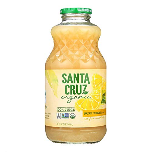 Santa Cruz 100% Organic Pure Lemon Juice, Not From Concentrate,