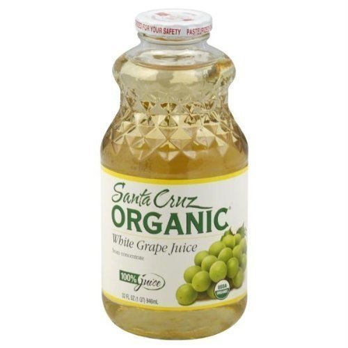Santa Cruz Organic White Grape Juice, 32 fl oz, Pack of 6