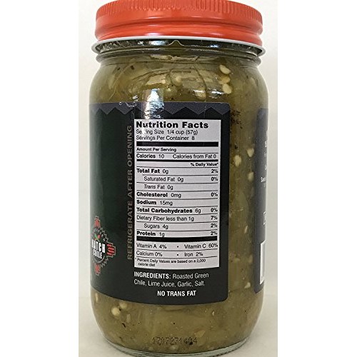 Santa Fe Ole Roasted New Mexico Green Chile Medium, 16Oz Pack O