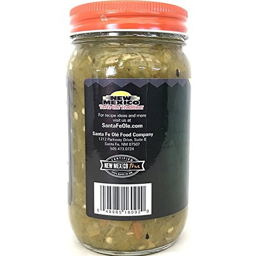 Santa Fe Ole Roasted New Mexico Green Chile Medium, 16Oz Pack O