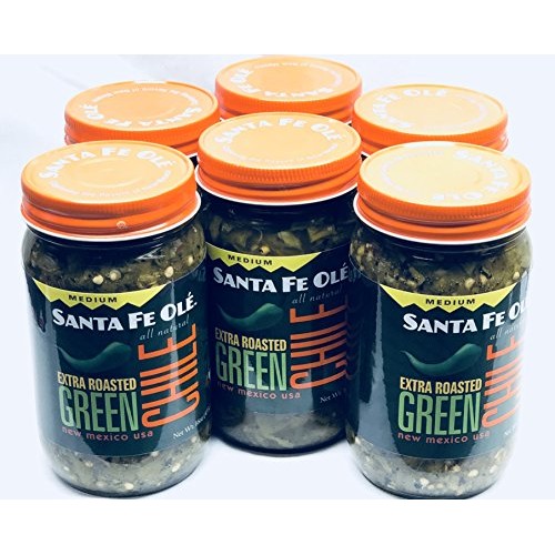 Santa Fe Ole Extra Roasted Green Chile, 16 Oz