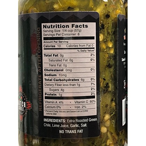 Santa Fe Ole Extra Roasted Green Chile, 16 Oz