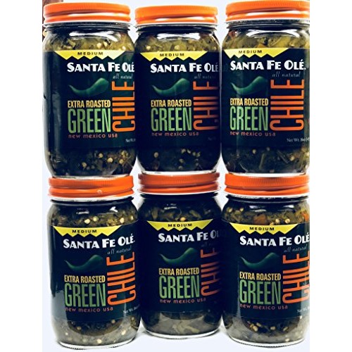 Santa Fe Ole Extra Roasted Green Chile, 16 Oz