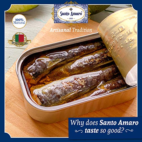 Santo Amaro European Wild Sardines In Olive Oil 3 Pack, 120G Ea