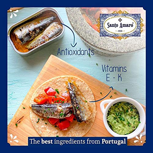 Santo Amaro European Wild Sardines In Olive Oil 3 Pack, 120G Ea
