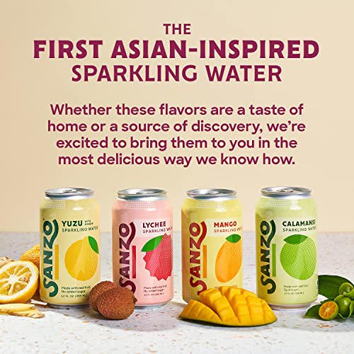 Sanzo Flavored Sparkling Water Variety Pack - 12-Pack - Calamans
