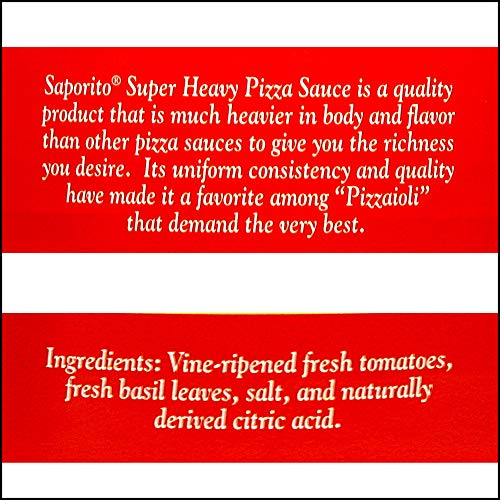 Saporito, Stanislaus Super Heavy Pizza Sauce, Chicago-Style Pizz