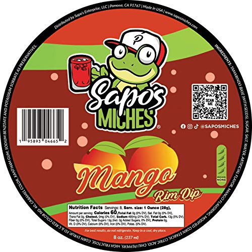 Sapos Miches Chamoy Rim Rimming Paste Sauce Candy Dip For Drink