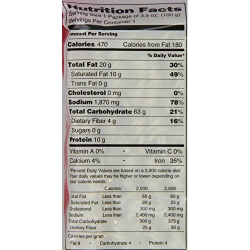 Sapporo Ichiban Noodle Instant Bag, Original, 3.5 Ounce Pack Of