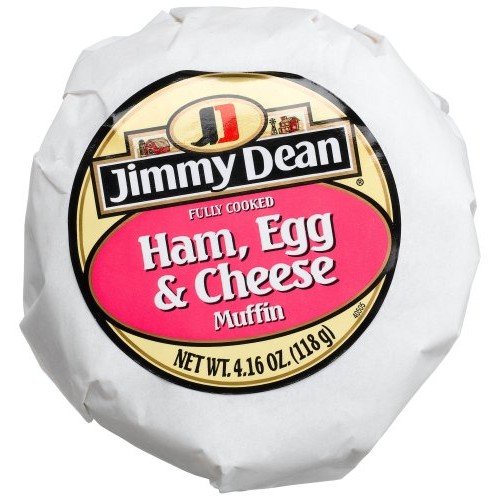 Jimmy Dean Frozen Ham Egg Cheese Muffin Sandwich, 4.9-Ounce Sand...