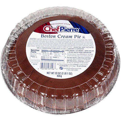 Sara Lee Chef Pierre Traditional Boston Cream Pie, 10 Inch -- 6