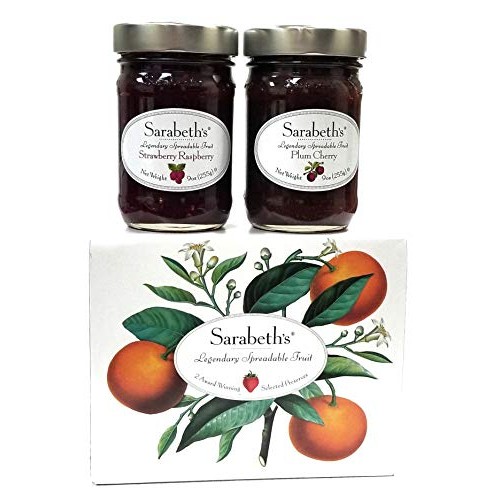 Sarabeths Fall Two Jar Gift Box Set - Two 9 Oz. Jars - Plum Che