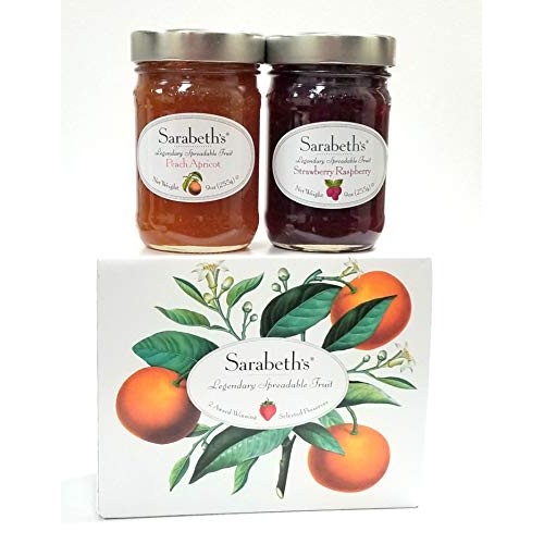 Sarabeths Two Jar Gift Box Set - Two 9 oz. jars - Peach Apricot...