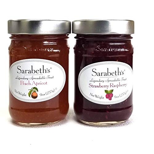 Sarabeths Two Jar Gift Box Set - Two 9 oz. jars - Peach Apricot...