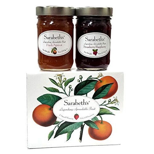 Sarabeths Two Jar Gift Box Set - Two 9 oz. jars - Peach Apricot...