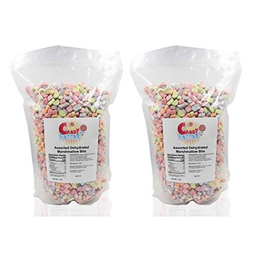 Assorted Dehydrated Marshmallow Bits In Resealable Bag 2 Lb