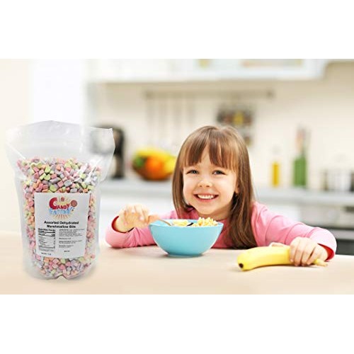 Assorted Dehydrated Marshmallow Bits In Resealable Bag 2 Lb