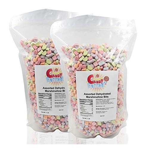Assorted Dehydrated Marshmallow Bits In Resealable Bag 2 Lb