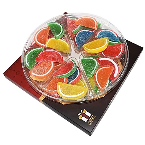 Sarahs Candy Factory Assorted Fruit Slice Candy Gift in Tray, 2...