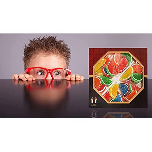 Sarahs Candy Factory Assorted Fruit Slice Candy Gift in Tray, 2...