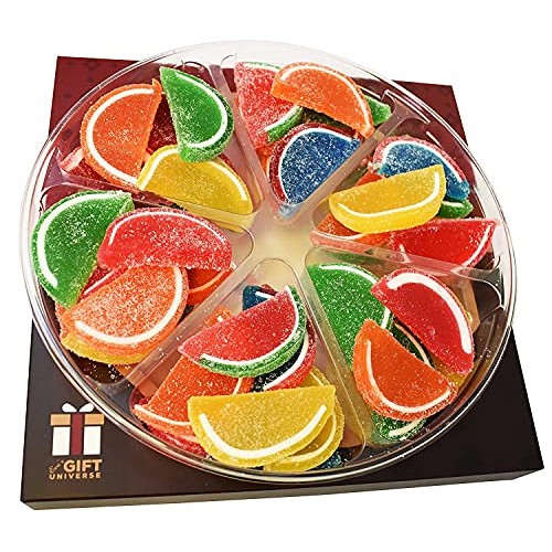 Sarahs Candy Factory Assorted Fruit Slice Candy Gift in Tray, 2...