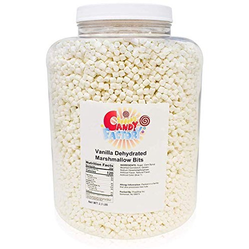 Vanilla Dehydrated Marshmallow Bits In Jar 2.5 Lbs