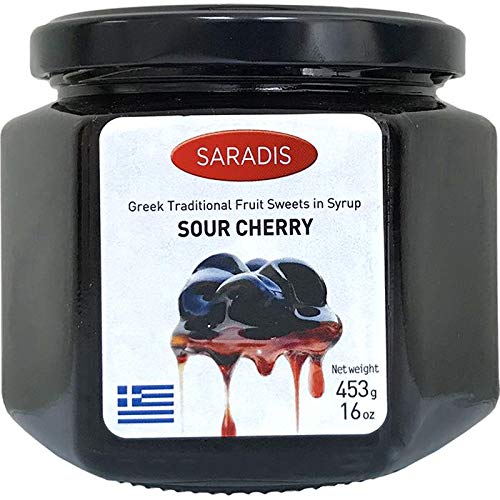 Sour Cherry Preserve Sarantis 16Oz