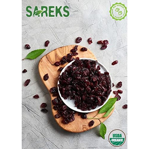 Organic Dried Tart Cherries Unsweetened - No Sugar - No Oil, Uns...