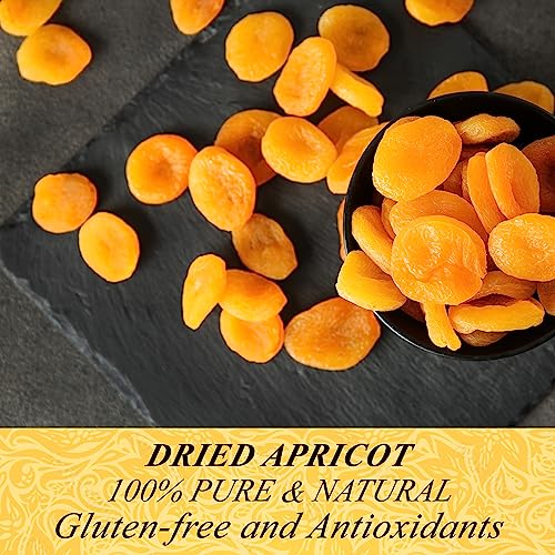 Sareks Premium Dried Apricot 16 oz in Resealable Bag - Unsweeten...
