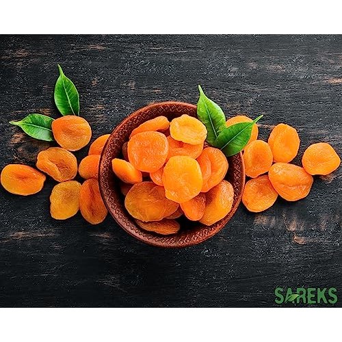 Sareks Premium Dried Apricot 16 oz in Resealable Bag - Unsweeten...