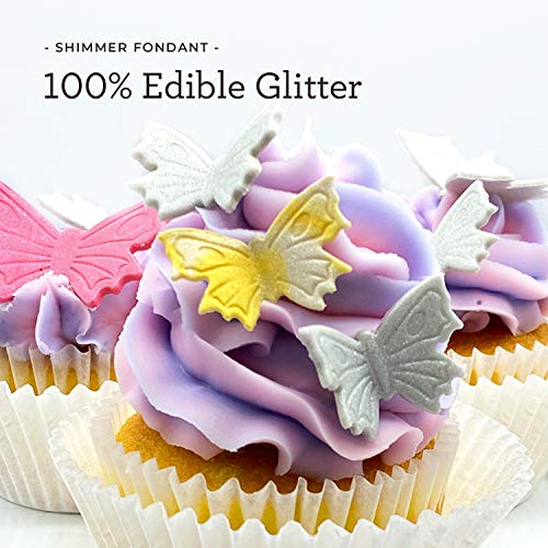 Satin Ice Gold Shimmer Fondant, Vanilla, 1 Pound
