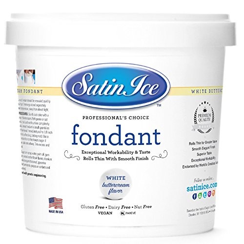 Satin Ice White Buttercream Fondant, 2 Pounds