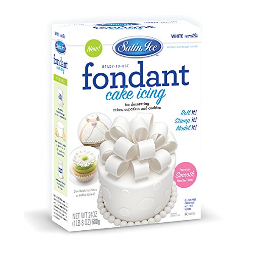 Satin Ice White Fondant, Vanilla, 24 Ounces