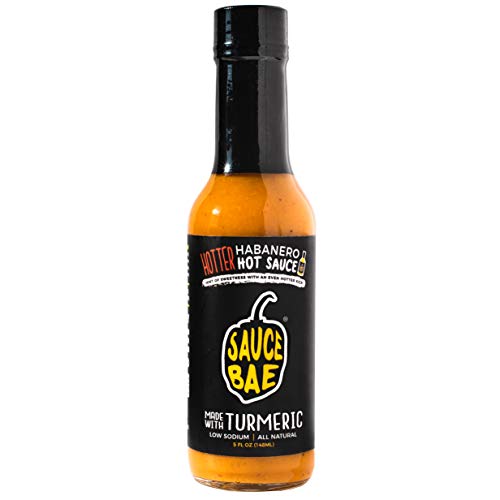 Sauce Bae Hotter Habanero Hot Sauce - Made With Turmeric, Low So