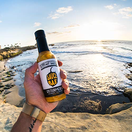 Sauce Bae Skinny Habanero Hot Sauce - Made With Turmeric, Low So