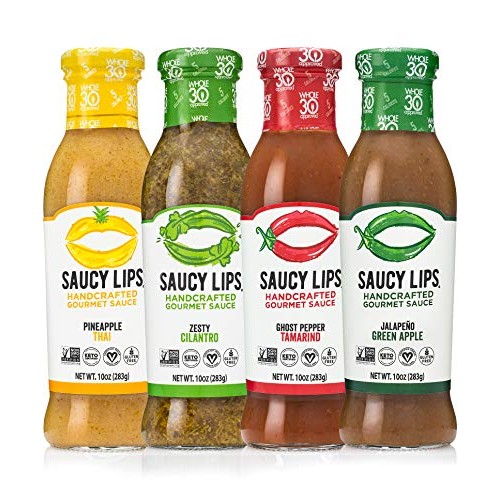 Saucy Lips, Best 4-Pack, Handcrafted Gourmet Sauces And Marina