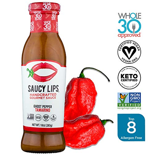 Saucy Lips Ghost Pepper Tamarind Sauce, Gourmet Sauces And Marin