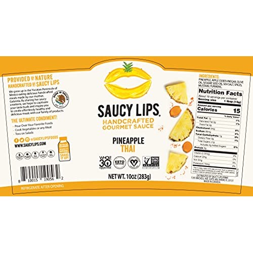 Saucy Lips, Pineapple Thai Sauce, Gourmet Sauces And Marinades,