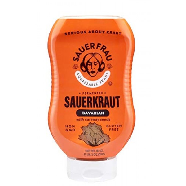 Sauer Frau, Sauerkraut Squeezable Mildly Sweet Bavarian Gluten-F...