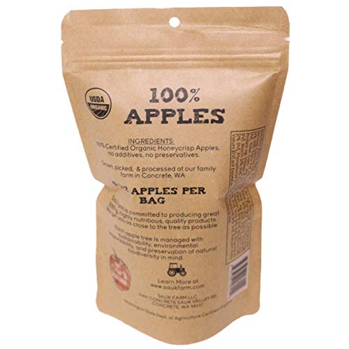 Sauk Farm Llc Honeycrisp Dried Apples, Certified Organic, Vegan,