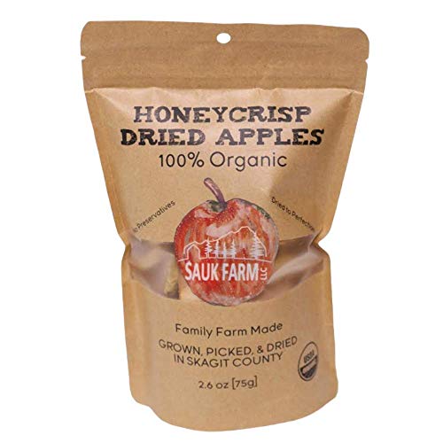 Sauk Farm Llc Honeycrisp Dried Apples, Certified Organic, Vegan,